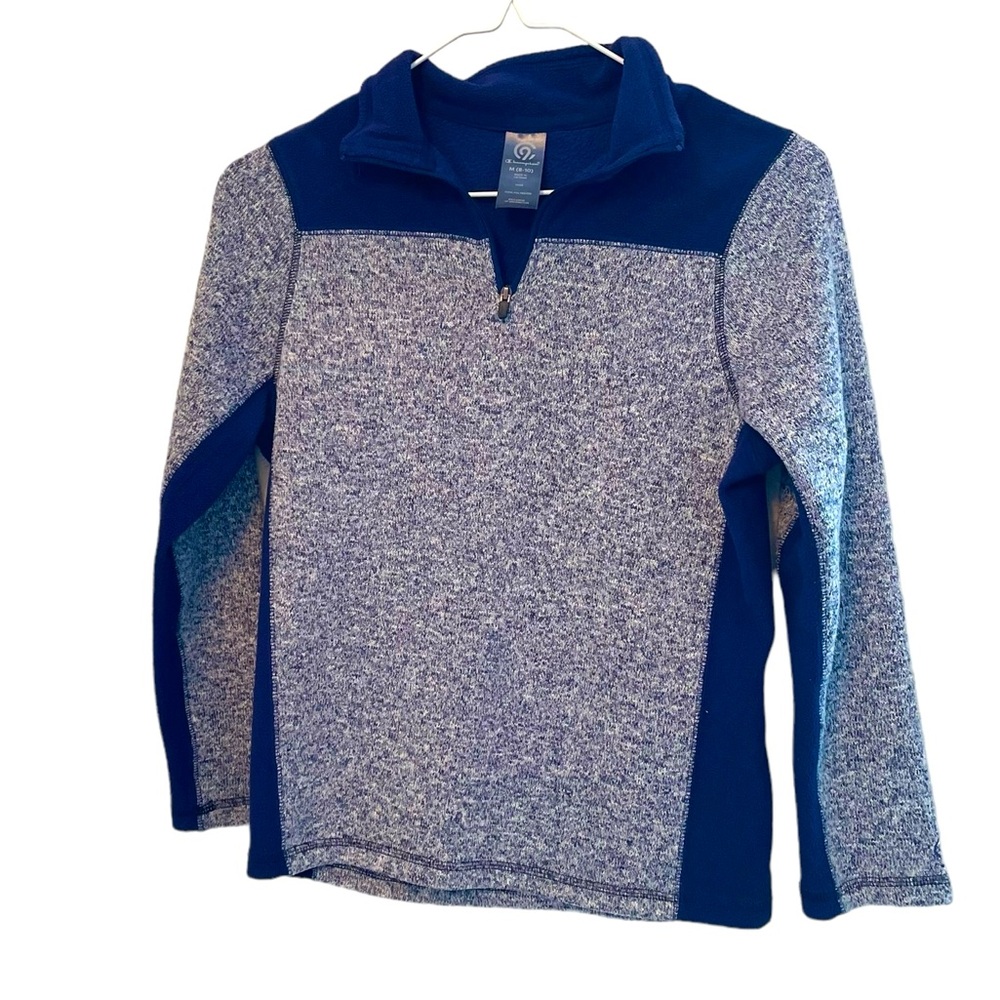Boys Champion Navy Quarter Zip Pullover Medium 8